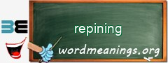 WordMeaning blackboard for repining